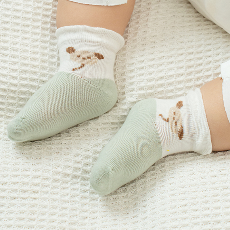 Унисекс мультяшные детские дышащие носки в стиле пэчворк