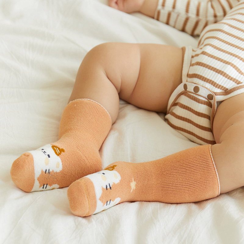 Удобные теплые классические детские толстые махровые носки