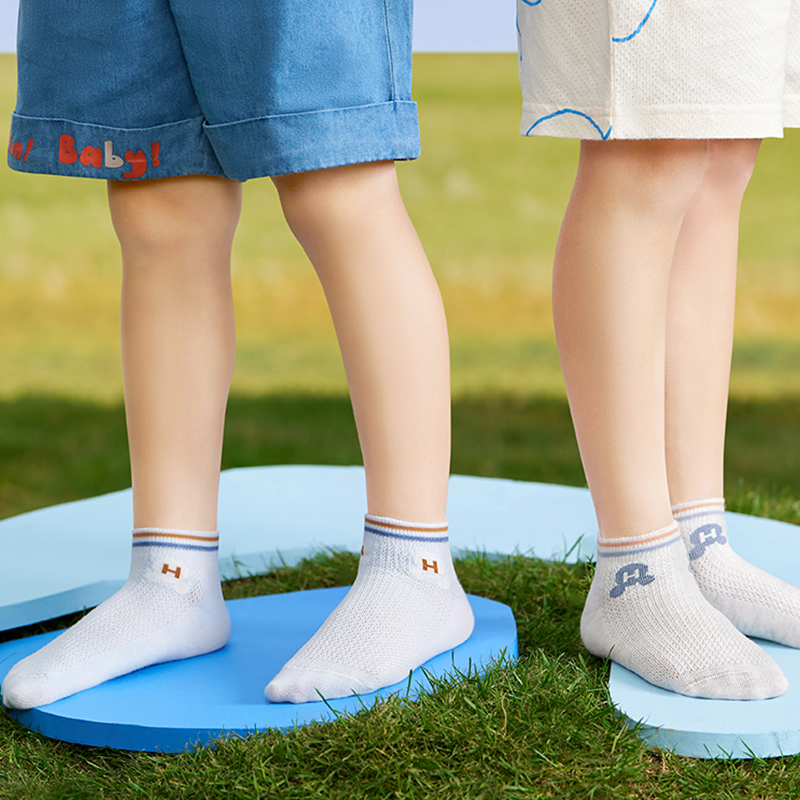 Детские спортивные повседневные носки с перегородками из дышащей сетки