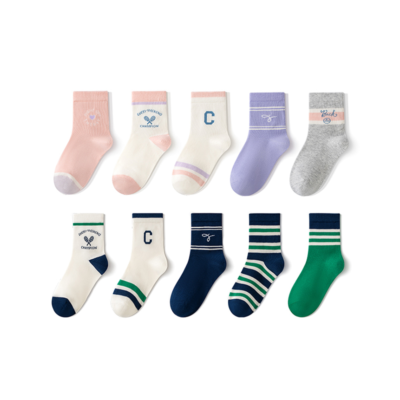 Хлопковые дышащие антибактериальные удобные детские спортивные носки для студентов