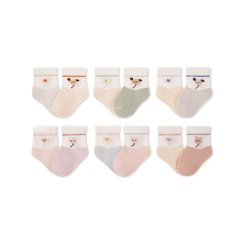 Унисекс мультяшные детские дышащие носки в стиле пэчворк