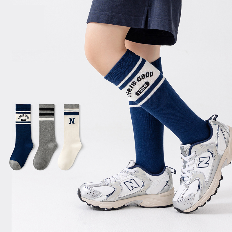 Спортивные носки средней высоты с цветоблоком для подростков