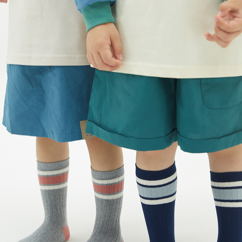 Повседневные полосатые носки до середины икры для подростков