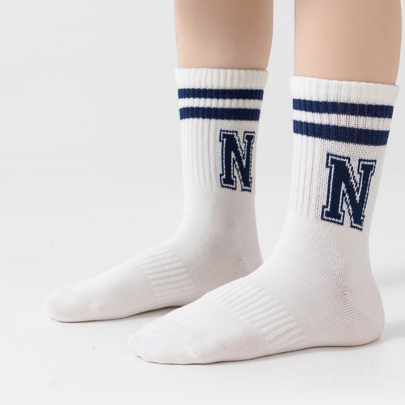 Мягкие дышащие детские носочки с забавными буквами