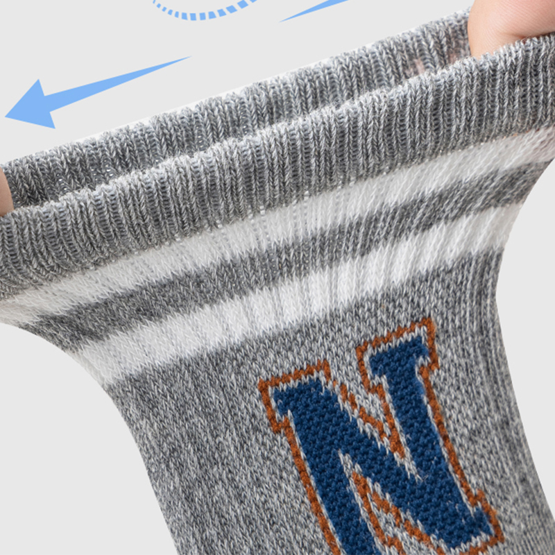 Мягкие дышащие детские носочки с забавными буквами