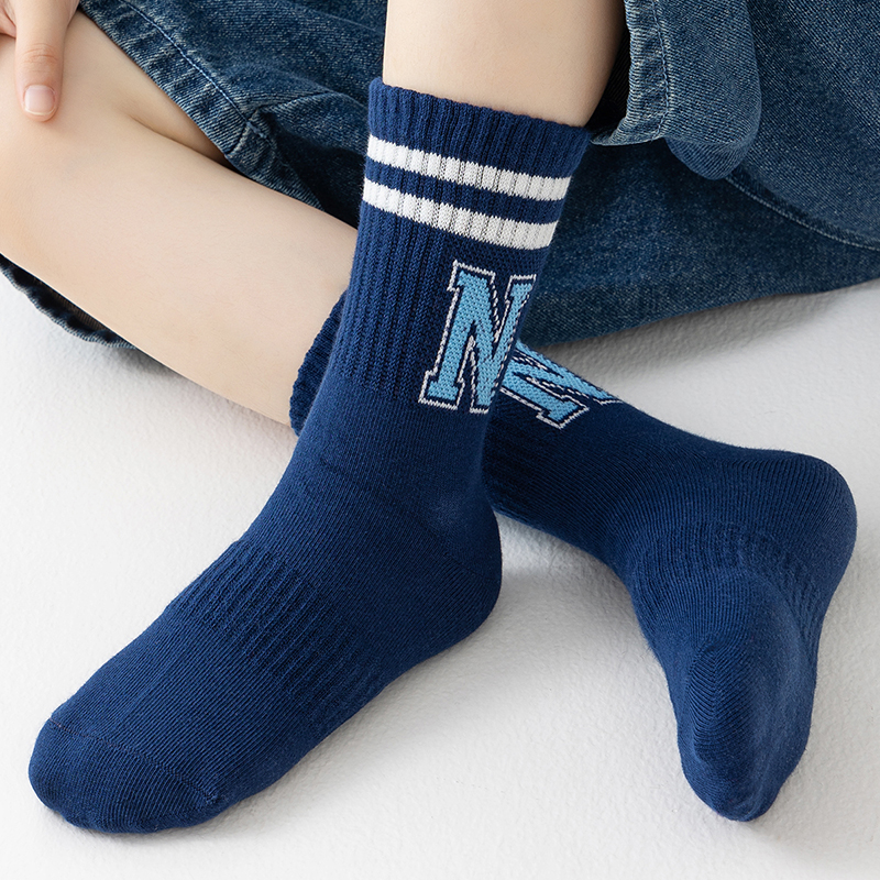 Мягкие дышащие детские носочки с забавными буквами