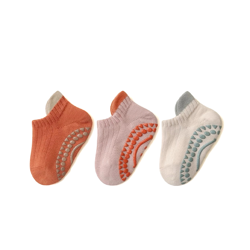 6 пар противоскользящих детских нескользящих носков для ползания/прогулки